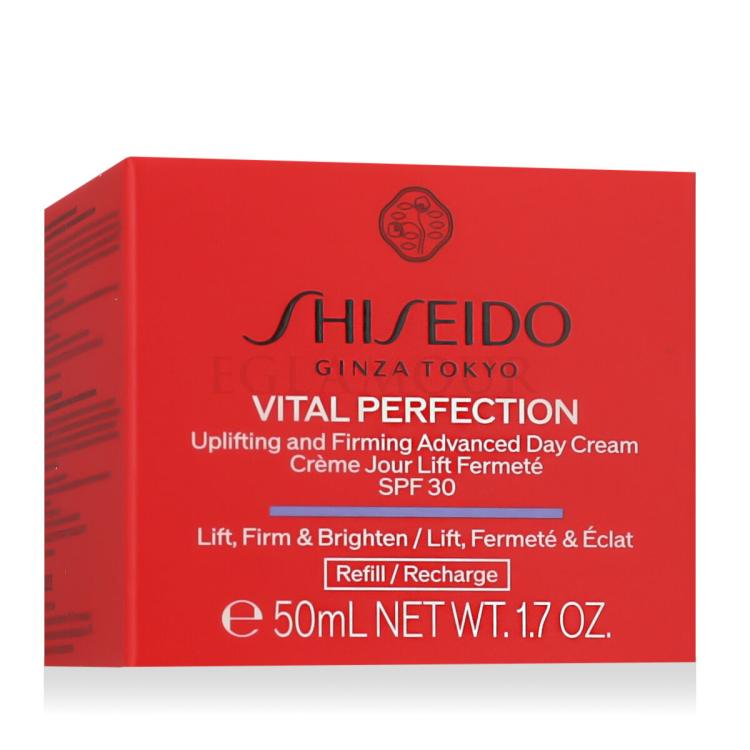 Shiseido Vital Perfection Uplifting &amp; Firming Advanced Day Cream SPF30 Krem do twarzy na dzień dla kobiet Napełnienie 50 ml