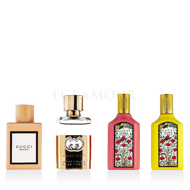 Gucci Mini Set Zestaw woda perfumowana Flora Gorgeous Orchid 5 ml + woda perfumowana Flora Gorgeous Gardenia 5 ml + woda toaletowa Guilty Pour Femme 5 ml + woda parfumowana Bloom 5 ml