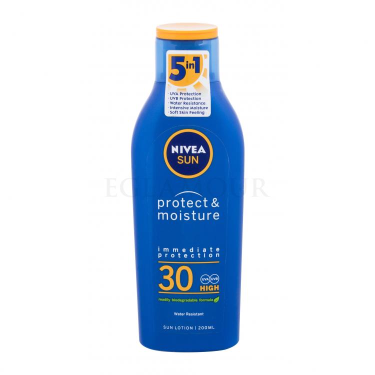 Nivea Sun Protect &amp; Moisture SPF30 Preparat do opalania ciała 200 ml