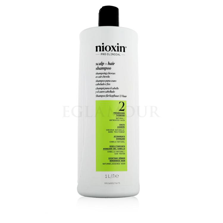Nioxin System 2 Scalp + Hair Shampoo Szampon do włosów dla kobiet 1000 ml