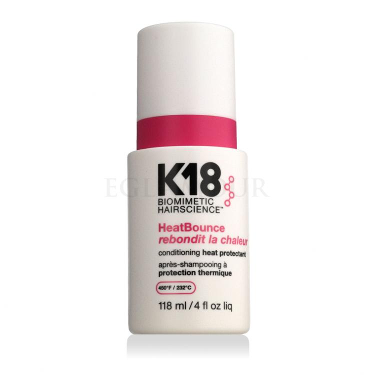 K18 HeatBounce Conditioning Heat Protectant Stylizacja włosów na gorąco dla kobiet 118 ml
