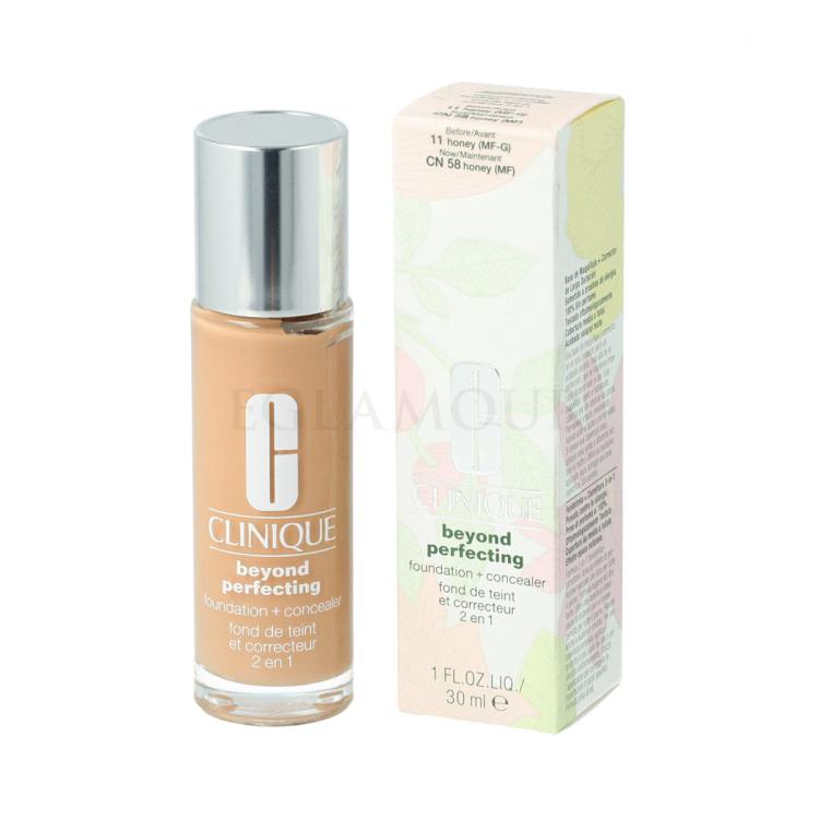 Clinique Beyond Perfecting Foundation + Concealer Podkład dla kobiet 30 ml Odcień 11 Honey MF-G