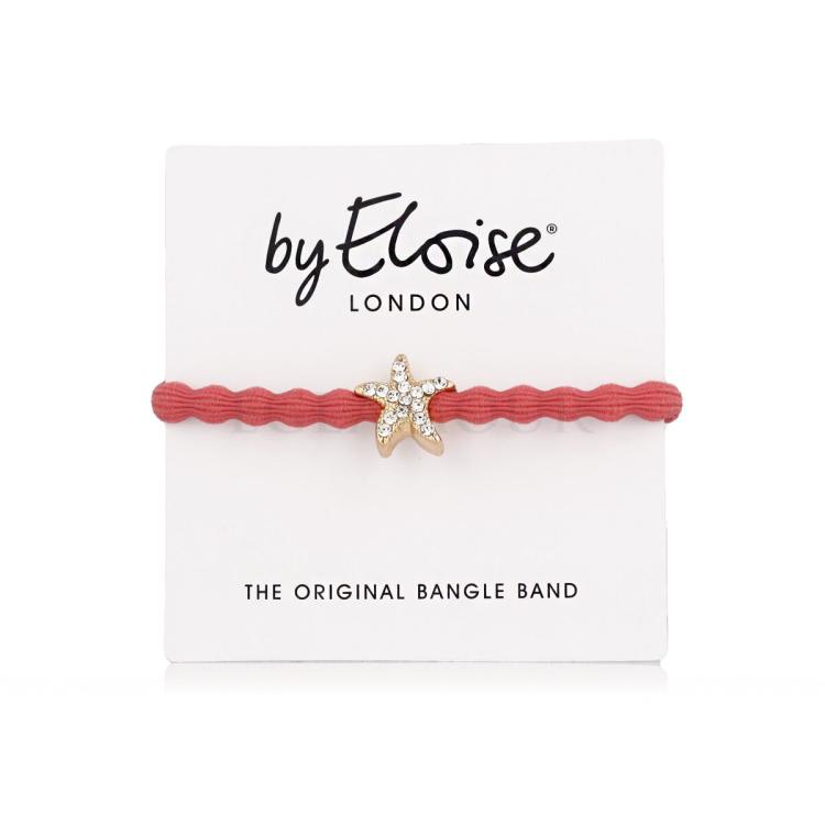 By Eloise London Bling Charms Starfish Gumka do włosów dla kobiet 1 szt Odcień Coral