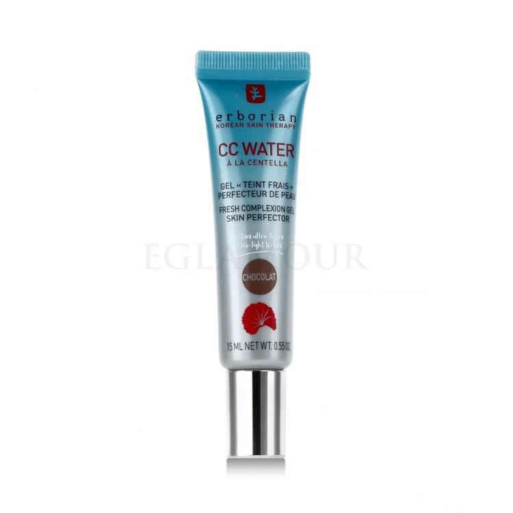 Erborian CC Water Fresh Complexion Gel Skin Perfector Krem CC dla kobiet 15 ml Odcień Chocolat