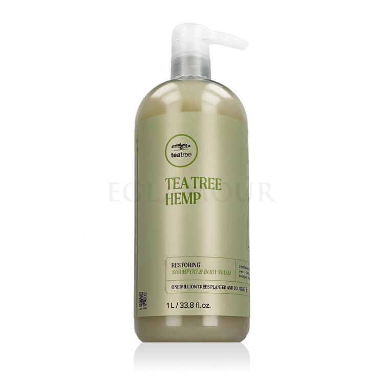 Paul Mitchell TEA TREE Hemp Restoring Shampoo &amp; Body Wash Szampon do włosów 1000 ml