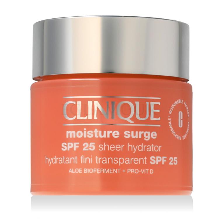 Clinique Moisture Surge Sheer Hydrator SPF25 Krem do twarzy na dzień dla kobiet 75 ml