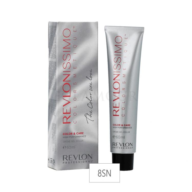 Revlon Professional Revlonissimo Colorsmetique Color &amp; Care High Performance Creme Gel Color Farba do włosów dla kobiet 60 ml Odcień 8SN
