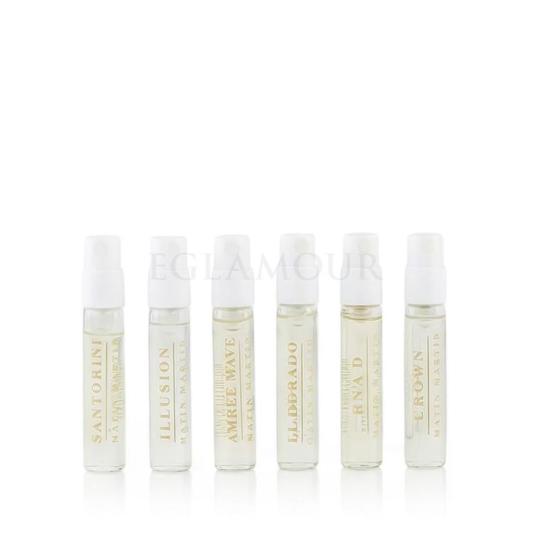 Matin Martin Discovery Set Zestaw EDP Illusion 2 ml + EDP El Dorado 2 ml + EDP Raa'd 2 ml + EDP Amber Wave 2 ml + EDP Santorini 2 ml + EDP Crown 2 ml
