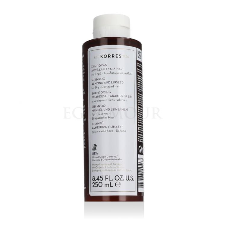 Korres Almond + Linseed Shampoo Szampon do włosów dla kobiet 250 ml