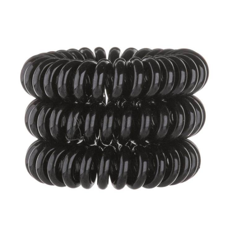 Invisibobble Power Hair Ring Gumka do włosów dla kobiet 3 szt Odcień True Black