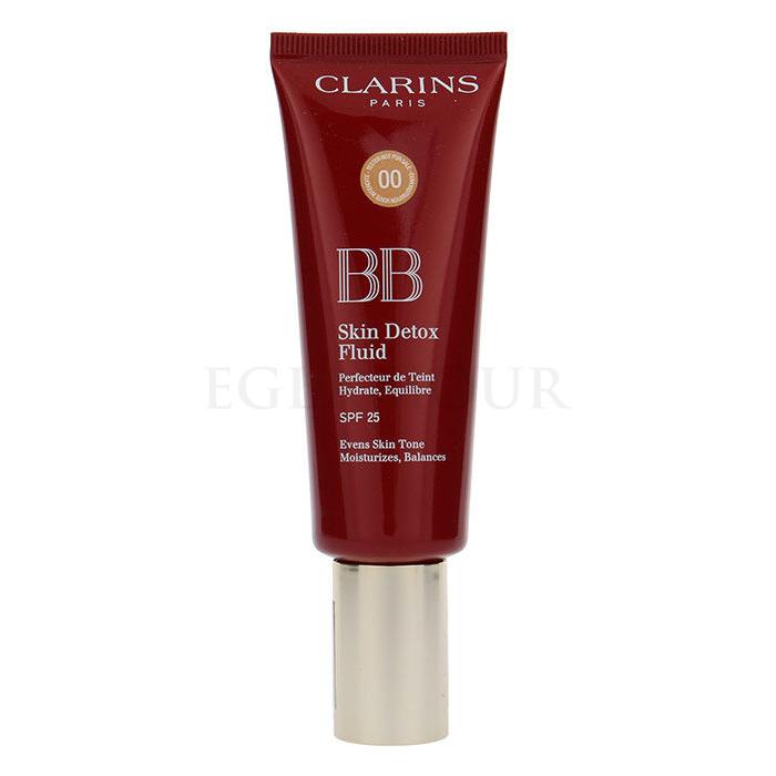 Clarins BB Skin Detox Fluid SPF25 Krem BB dla kobiet 45 ml Odcień 00 Fair tester