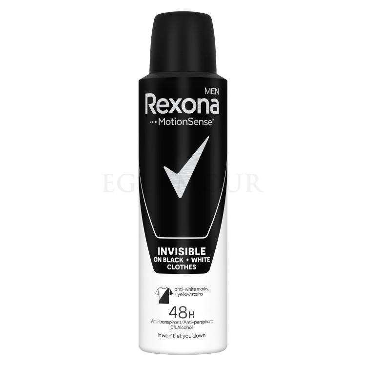 rexona invisible on black + white clothes antyperspirant w sprayu 150 ml   