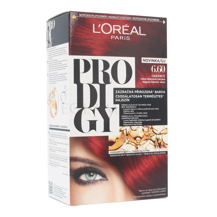 L&#039;Oréal Paris Prodigy Farba do włosów dla kobiet 1 szt Odcień 6.60 Garance