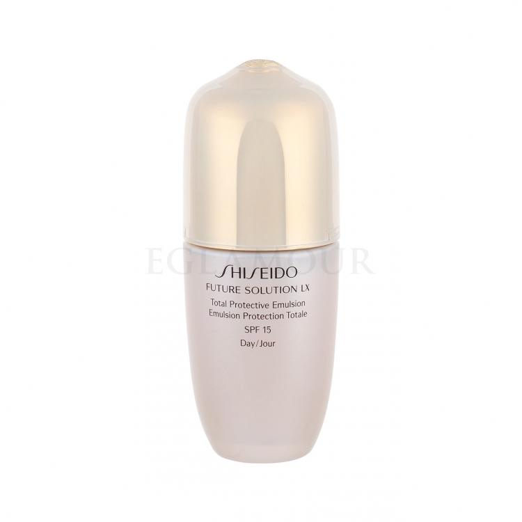 Shiseido Future Solution LX Total Protective Emulsion SPF18 Serum do twarzy dla kobiet 75 ml tester