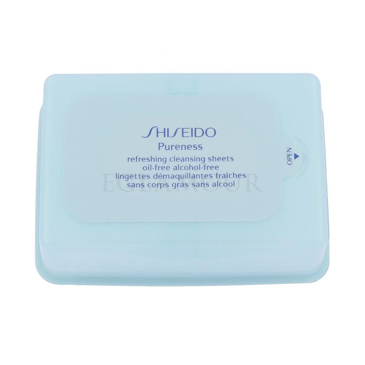 Shiseido Pureness Refreshing Cleansing Sheets Chusteczki oczyszczające dla kobiet 30 szt tester
