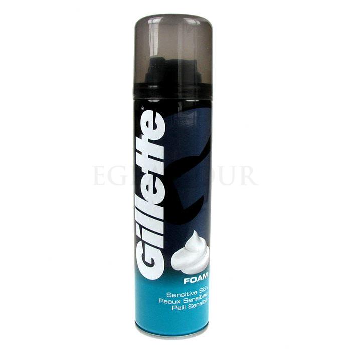 Gillette Shave Foam Original Scent Sensitive Pianka do golenia dla mężczyzn 300 ml uszkodzony flakon