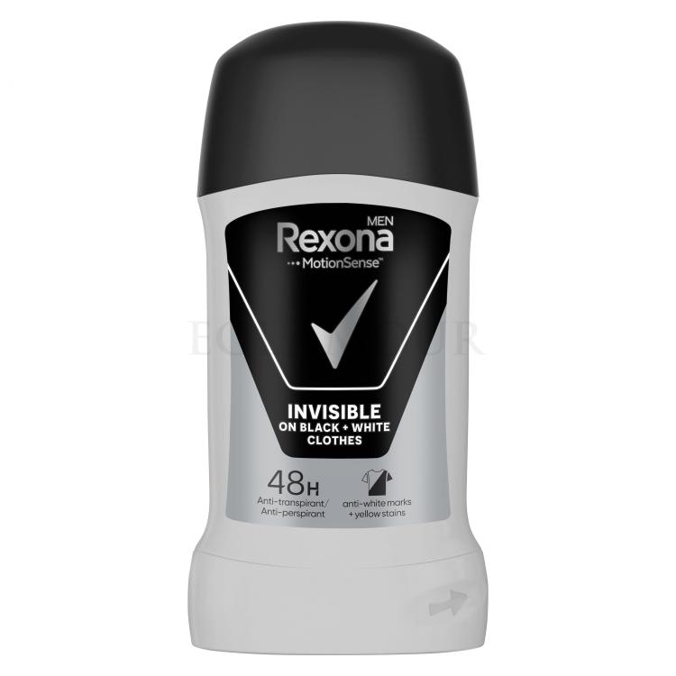 rexona invisible on black + white clothes antyperspirant w sztyfcie 50 ml   