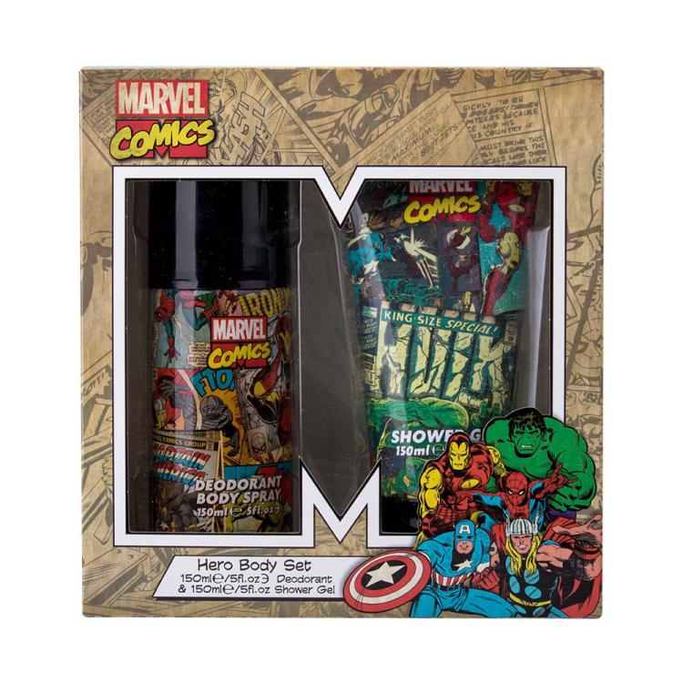 Marvel Comics Hero Zestaw Deodorant 150 ml + Żel pod prysznic 150 ml