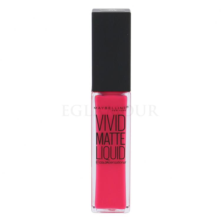 Maybelline Color Sensational Vivid Matte Liquid Pomadka dla kobiet 8 ml Odcień 15 Electric Pink