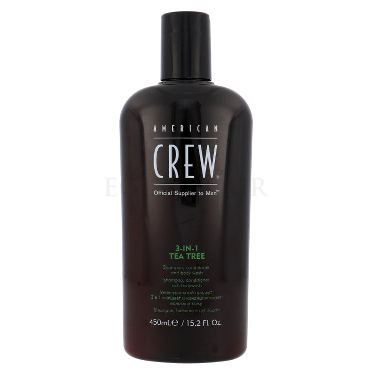American Crew 3-IN-1 Tea Tree Szampon do włosów dla mężczyzn 450 ml