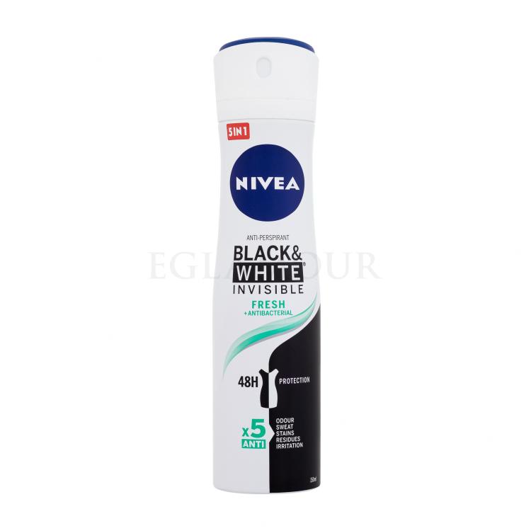 Nivea Black &amp; White Invisible Fresh 48h Antyperspirant dla kobiet 150 ml
