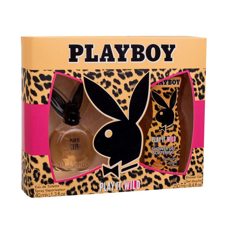 Playboy Play It Wild For Her Zestaw Edt 40 ml + Żel pod prysznic 250 ml Uszkodzone pudełko