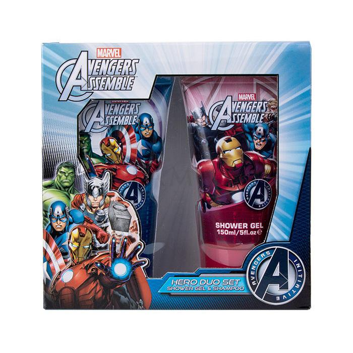 Marvel Avengers Assemble Zestaw Żel pod prysznic 150 ml + Szampon 150 ml Uszkodzone pudełko