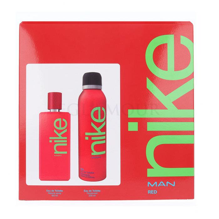 Nike Perfumes Red Man Zestaw Edt 100ml + 200ml Deodorant Uszkodzone pudełko