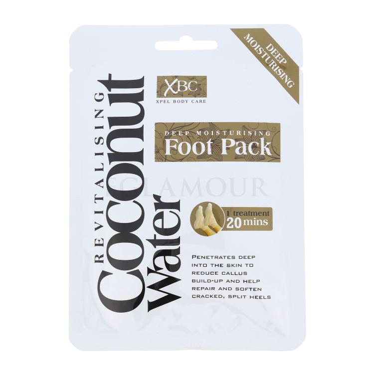 Xpel Coconut Water Deep Moisturising Foot Pack Maseczka do nóg dla kobiet 1 szt