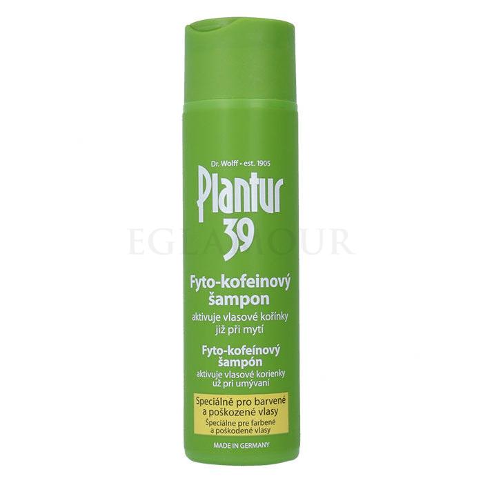 Plantur 39 Phyto-Coffein Colored Hair Szampon do włosów dla kobiet 250 ml Uszkodzone pudełko
