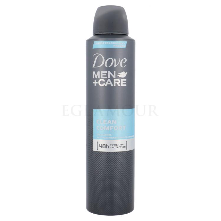 Dove Men + Care Clean Comfort 48h Antyperspirant dla mężczyzn 250 ml uszkodzony flakon