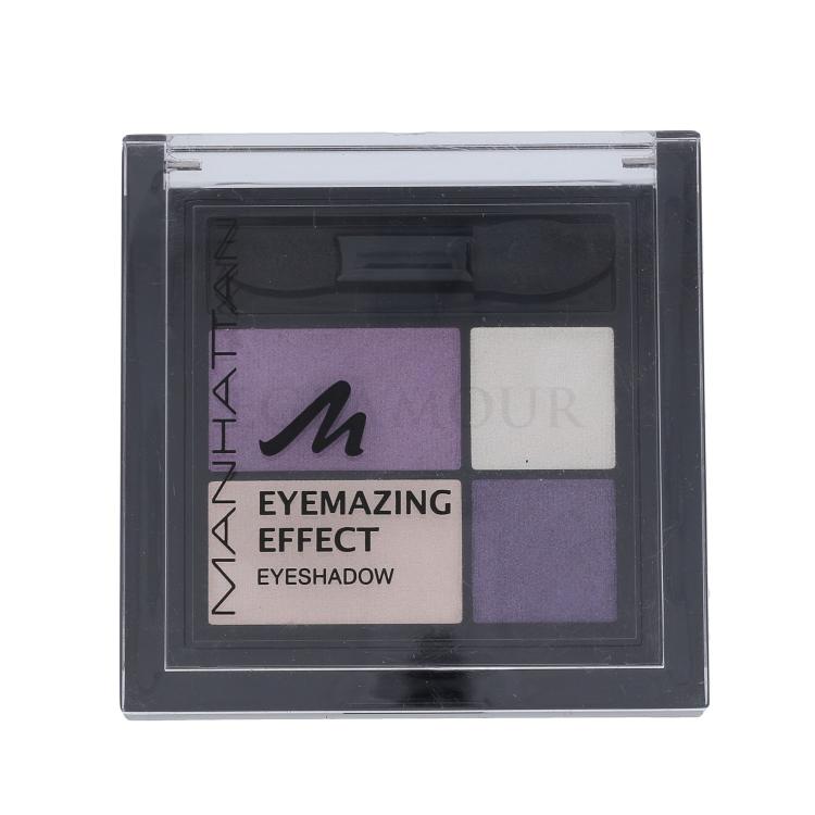 Manhattan Eyemazing Effect Eyeshadow Palette Cienie do powiek dla kobiet 15 g Odcień 65H Falling For Purple Uszkodzone pudełko