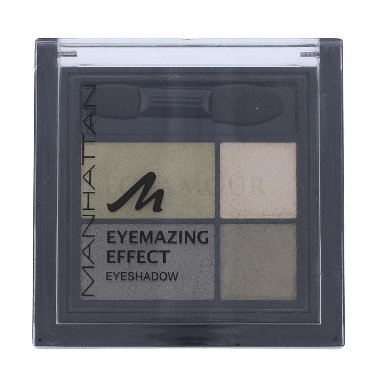 Manhattan Eyemazing Effect Eyeshadow Palette Cienie do powiek dla kobiet 15 g Odcień 89D Green Piece Uszkodzone pudełko