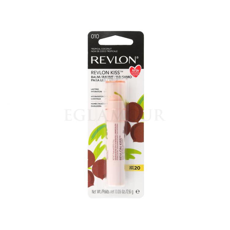 Revlon Revlon Kiss SPF20 Balsam do ust dla kobiet 2,6 g Odcień 010 Tropical Coconut