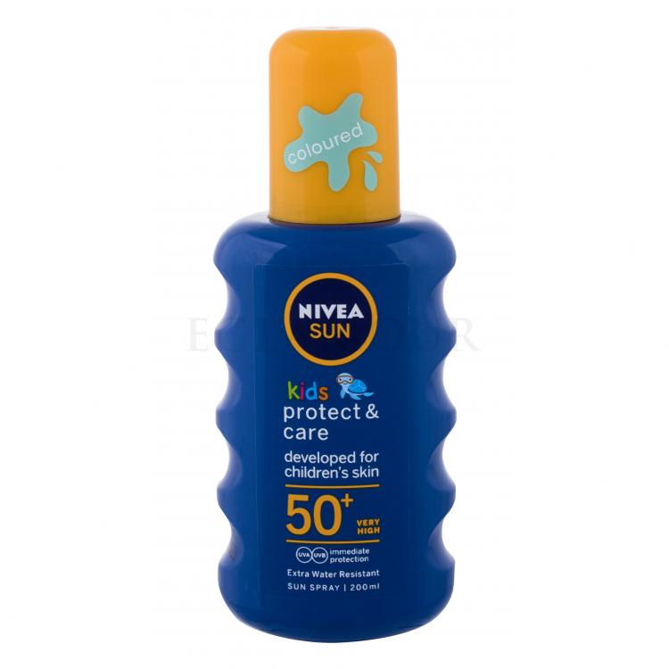 Nivea Sun Kids Protect &amp; Care Sun Spray SPF50+ Preparat do opalania ciała dla dzieci 200 ml