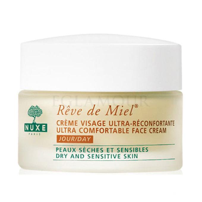 NUXE Rêve de Miel Ultra Comforting Face Cream Krem do twarzy na dzień dla kobiet 50 ml Uszkodzone pudełko