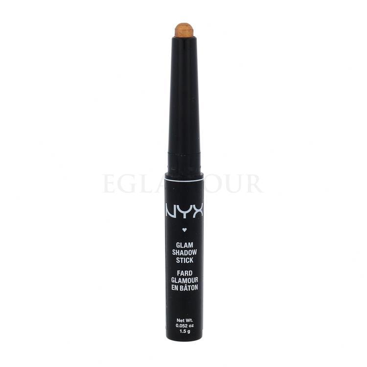 NYX Professional Makeup Glam Shadow Stick Cienie do powiek dla kobiet 1,5 g Odcień 14 Divine Amber