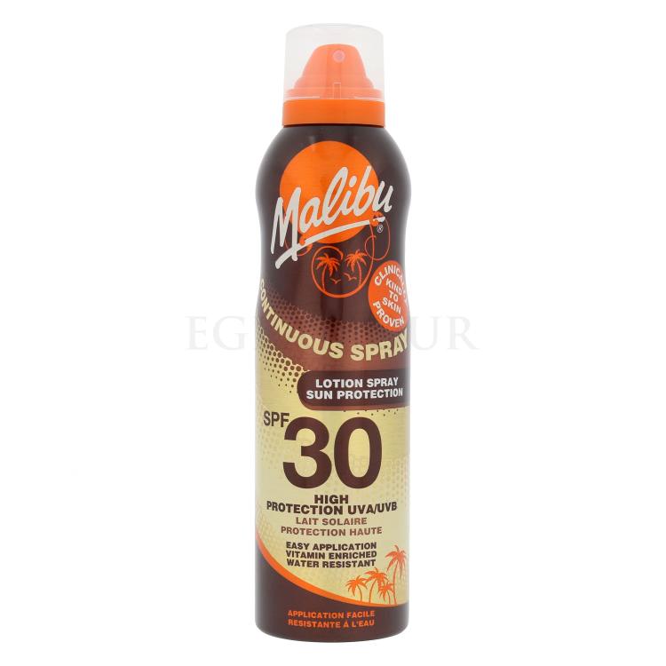 Malibu Continuous Spray SPF30 Preparat do opalania ciała dla kobiet 175 ml