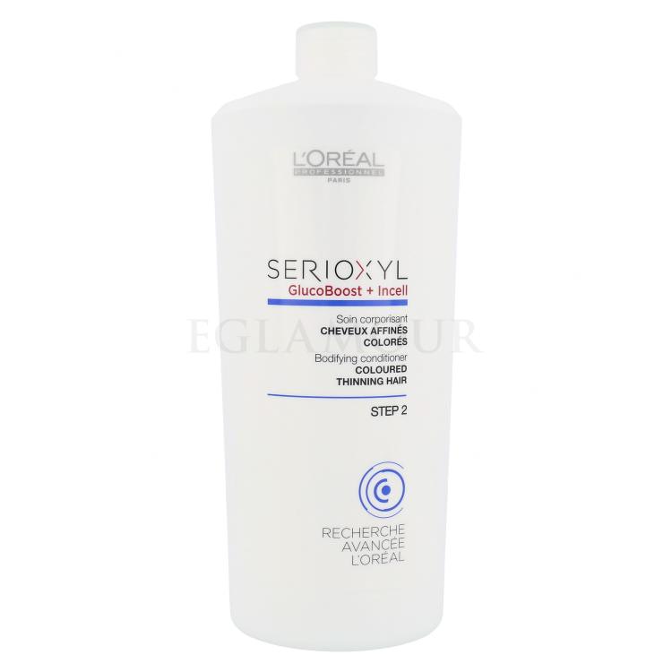 L&#039;Oréal Professionnel Serioxyl GlucoBoost + Incell Bodifying Odżywka dla kobiet 1000 ml