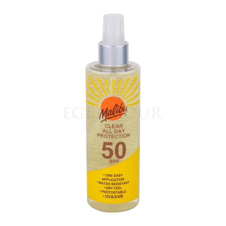 Malibu Clear All Day Protection SPF50 Preparat do opalania ciała 250 ml