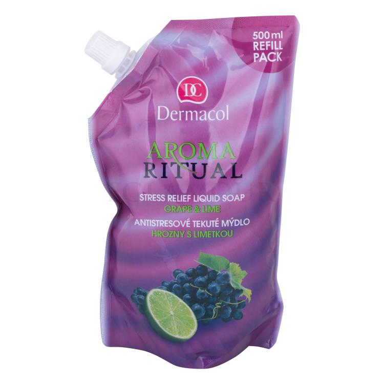 Dermacol Aroma Ritual Grape &amp; Lime Mydło w płynie dla kobiet Napełnienie 500 ml
