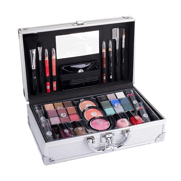 2K Fabulous Beauty Train Case Zestaw Complete Makeup Palette Uszkodzone pudełko