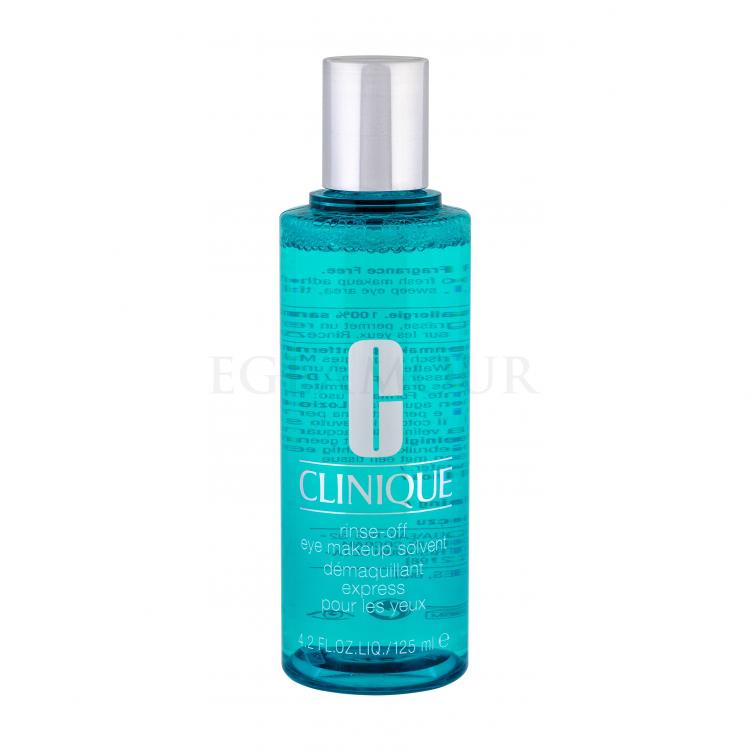 Clinique Rinse Off Eye Makeup Solvent Demakijaż oczu dla kobiet 125 ml