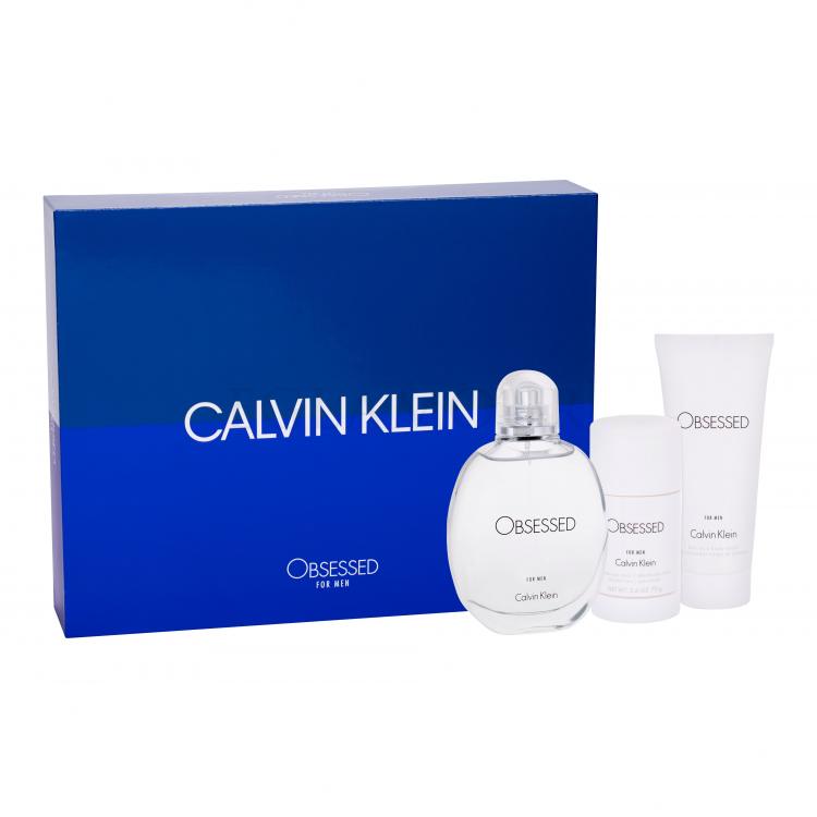 Calvin Klein Obsessed For Men Zestaw Edt 125 ml + Żel pod prysznic 100 ml + Deostick 75 ml