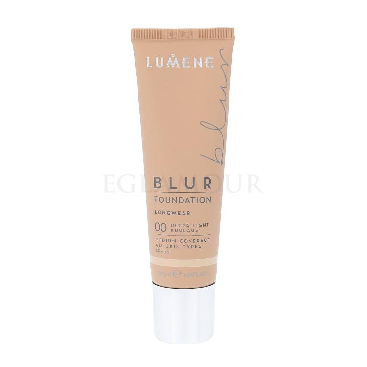 Lumene Longwear Blur SPF15 Podkład dla kobiet 30 ml Odcień 00 Ultra Light