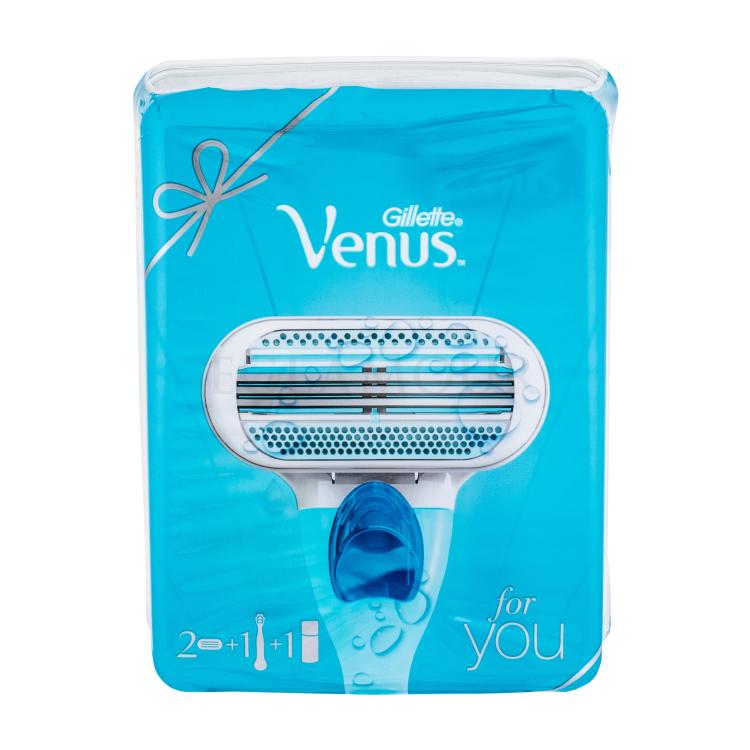 Gillette Venus Zestaw Maszynka z jednym ostrzem 1 szt + Wkład 1 szt + Żel do golenia Satin Care Pure &amp; Delicate 75 ml