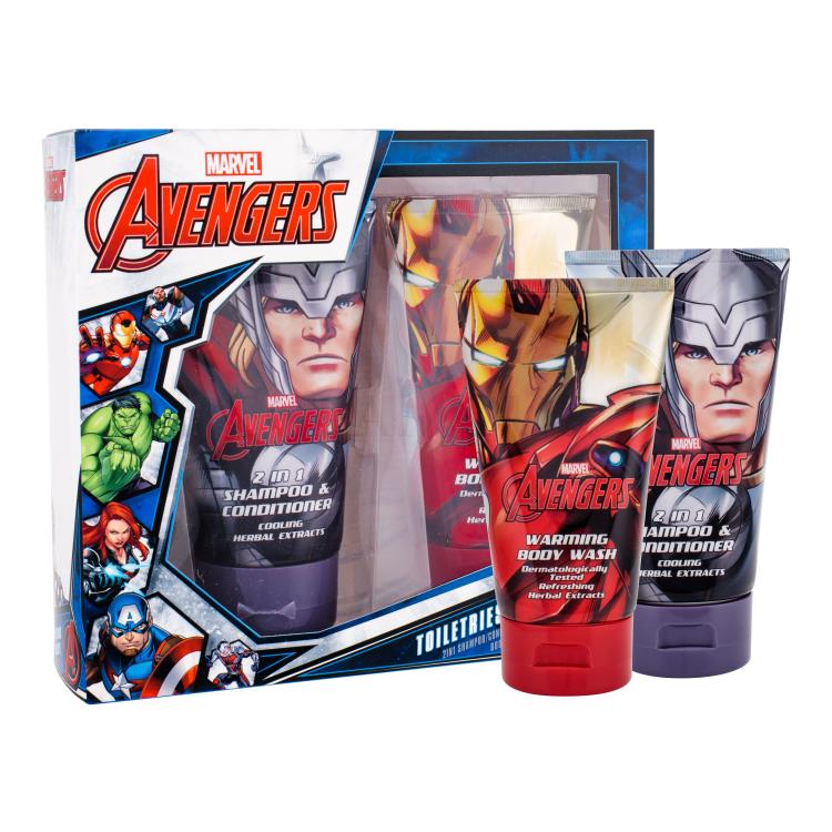 Marvel Avengers Zestaw Szampon &amp; żel pod pryszic 2w1 150 ml + Żel pod prysznic 150 ml